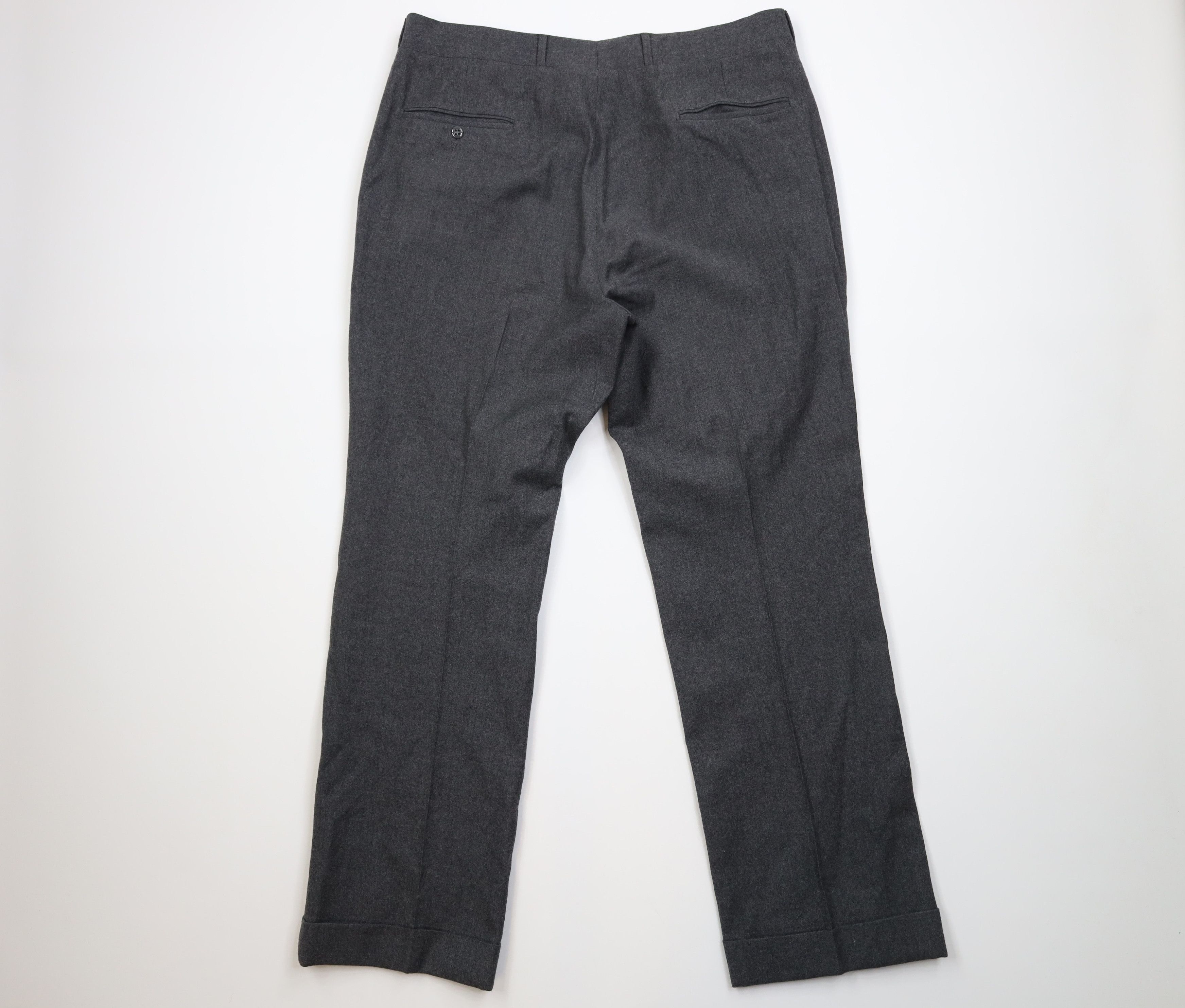 Vintage Vintage 70s Streetwear Leg Chino Pants Trousers Gray USA Size US 38 / EU 54 - 9 Thumbnail