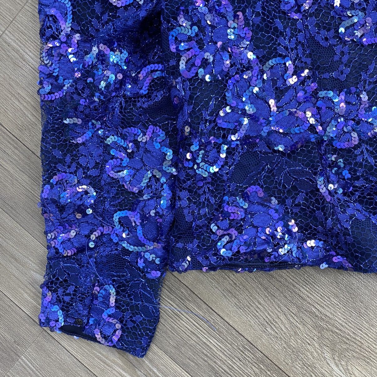 Givenchy 1990s Vintage Givenchy Hi Formal Brocade Beads Womens Blazer Size L / US 10 / IT 46 - 5 Thumbnail