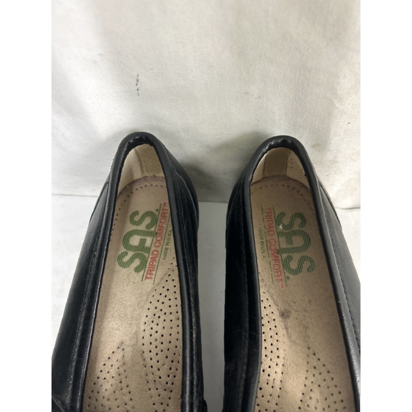 SAS SAS Penny Loafers Womens 7.5 M Black Leather Flat Slip On Penny Loafers SAS 7.5 M Black Women Flat Shoes Size US 8 / IT 38 - 6 Thumbnail