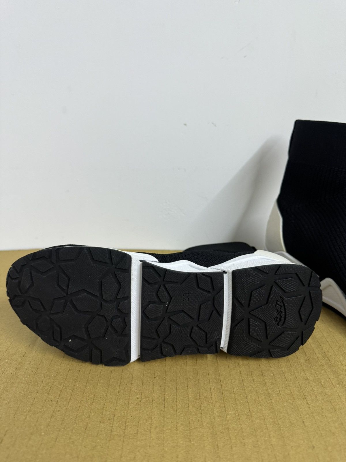 ASH ASH Black Knit Sock Sneakers – Chunky Sole Size US 8 / IT 38 - 2 Thumbnail