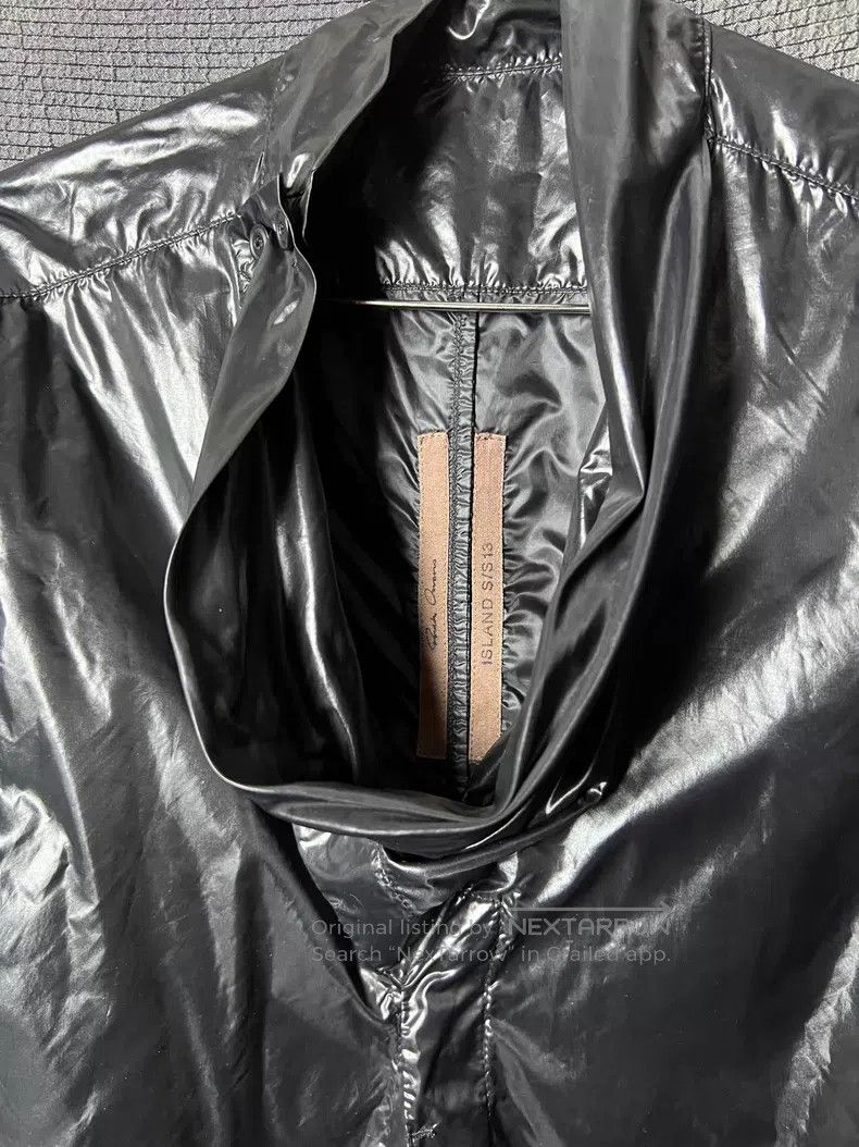 Rick Owens Rick Owens Slant Neck Button Glossy Nylon Long Sleeve Shir Size US M / EU 48-50 / 2 - 6 Thumbnail