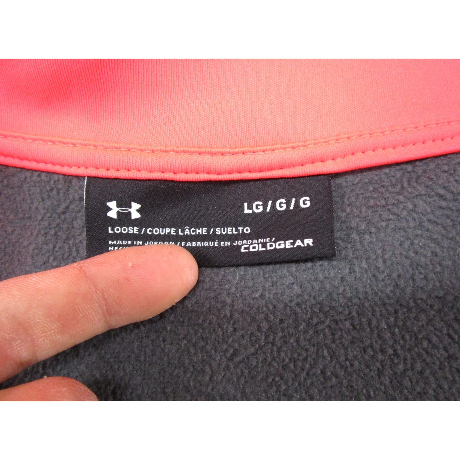 Under Armour Under Armour Pullover Mens L Black ColdGear 1/4 Zip Fleece Mock Neck Thermal Moisture Wicking SUV Casual Sport/Running/ Gym & Training Mens Size US L / EU 52-54 / 3 - 2 Thumbnail
