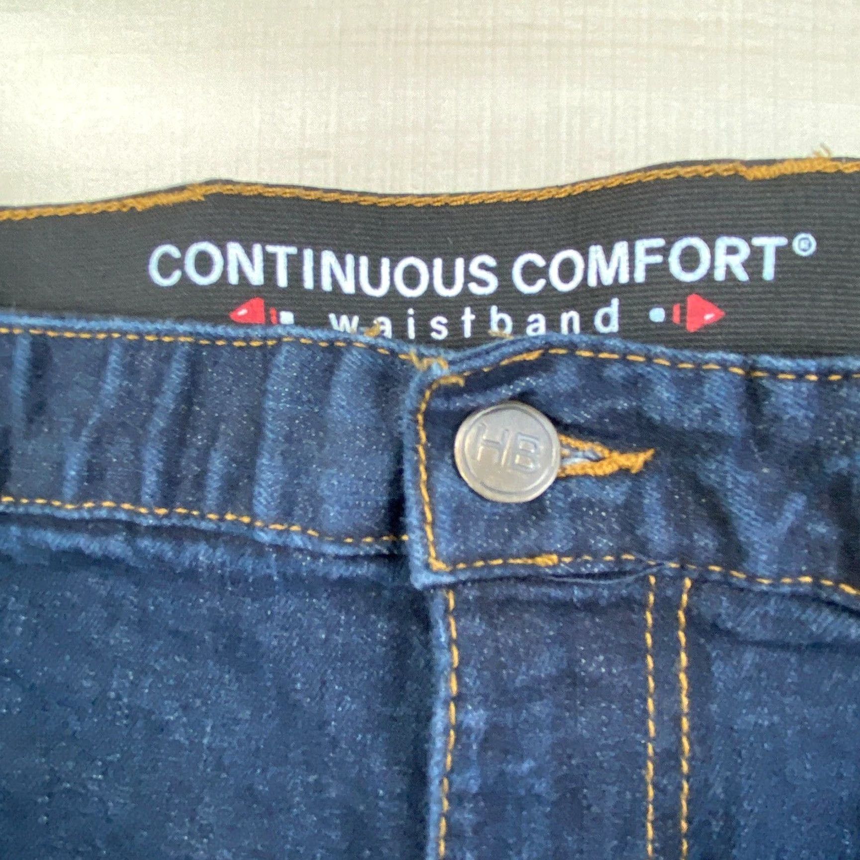 Vintage HB Blue High Rise Tapered Jeans Womens 46 (44 Waist) Size 32" / US 10 / IT 46 - 6 Thumbnail