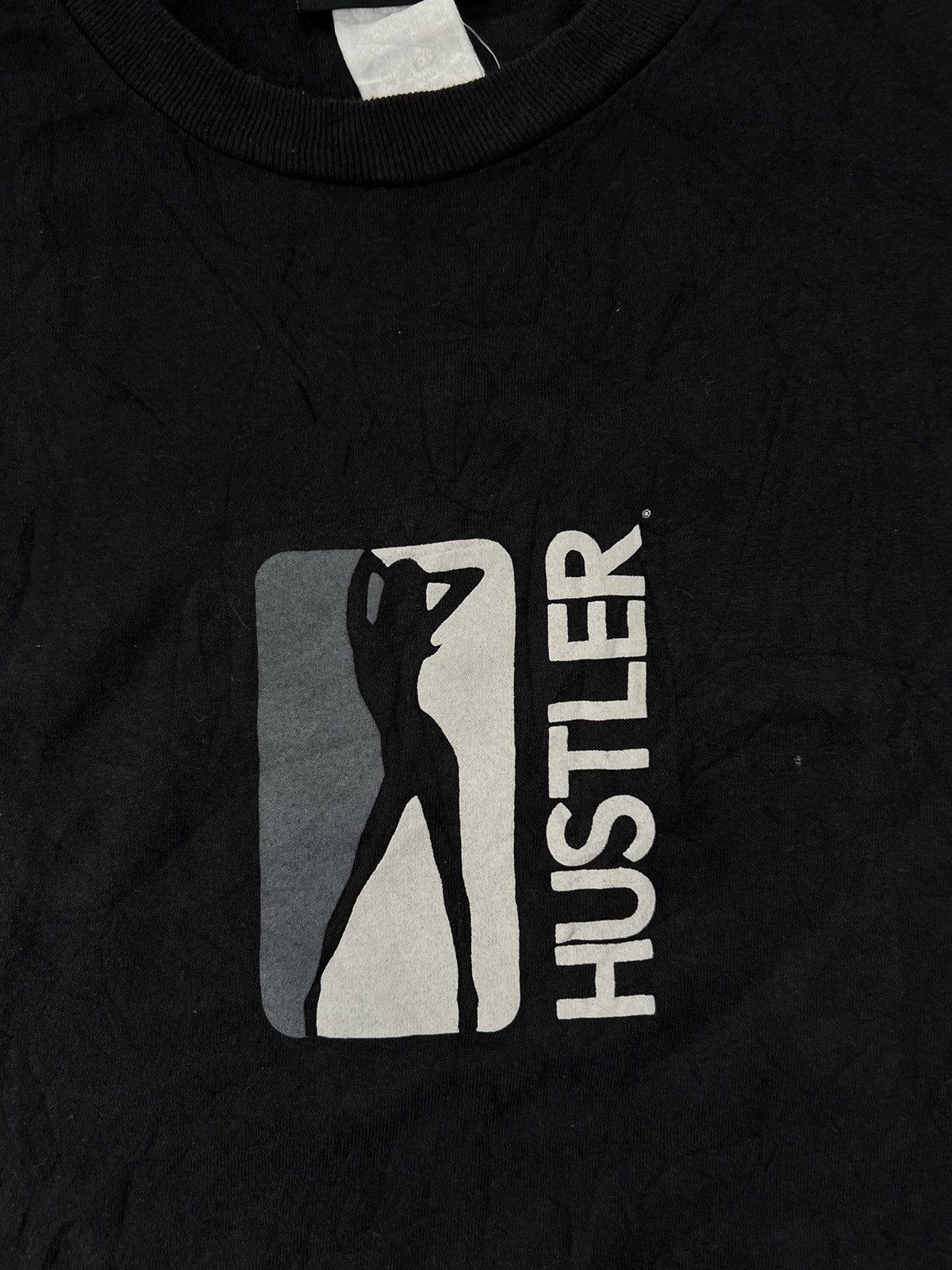 Vintage 90’s HUSTLER USA ADULT MAGAZINE RARE BIG LOGO TEE WOMAN Y2K Size US XL / EU 56 / 4 - 2 Thumbnail