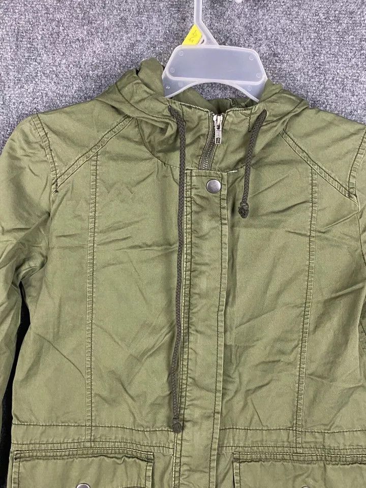 BP. BP Military Jacket Women's Medium Full Zip Hooded Cotton M Size M / US 6-8 / IT 42-44 - 2 Thumbnail