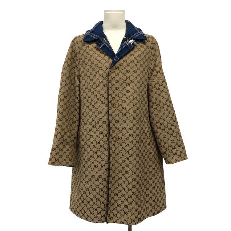 Gucci Gucci Reversible GG Plaid Coat Size 48 Size US M / EU 48-50 / 2 - 1 Thumbnail