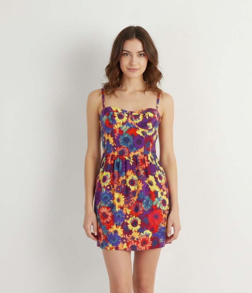 Other H by Henry Holland Women 10 S Dress Purple Floral 9011 Size S / US 4 / IT 40 - 1 Thumbnail