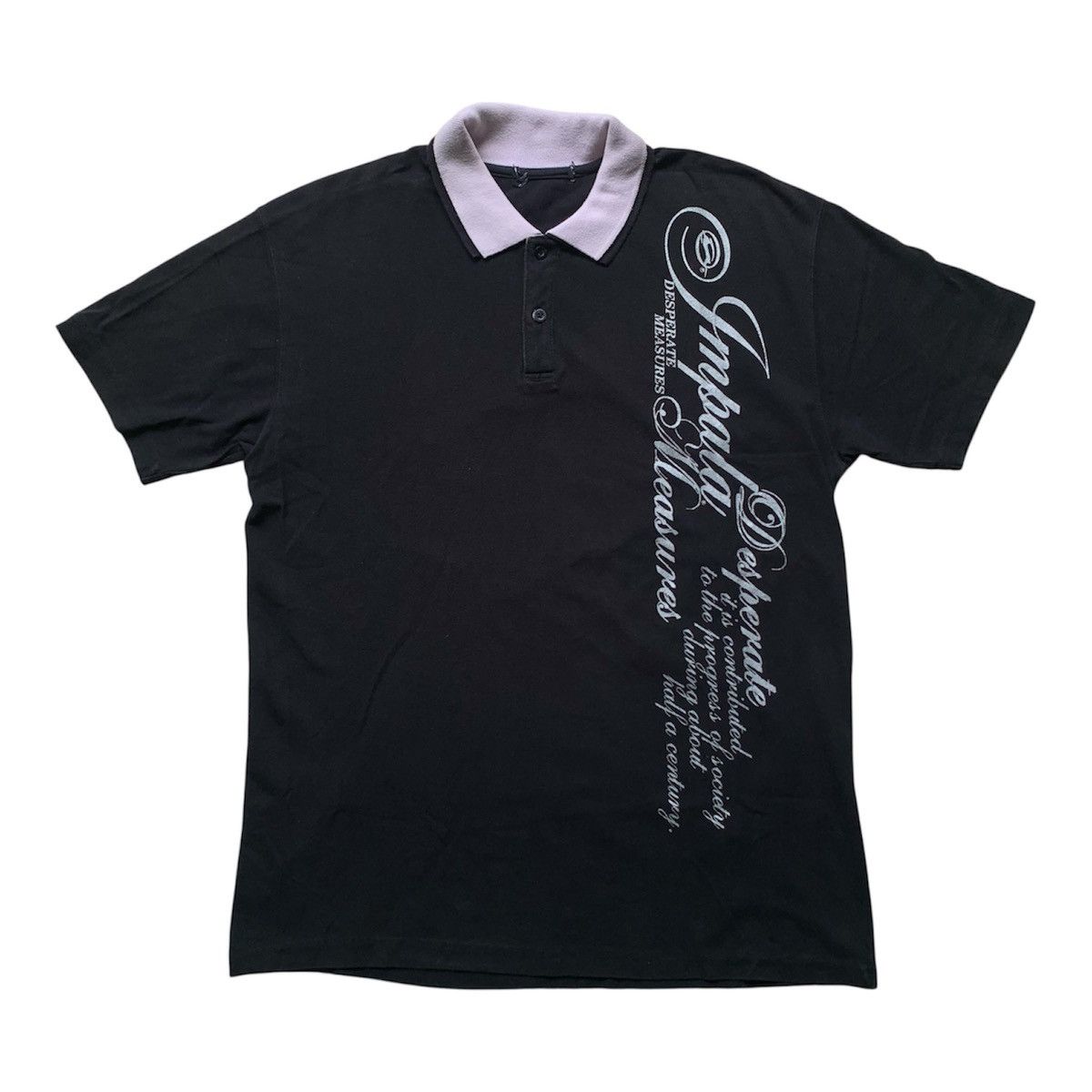 Japanese Brand Vtg 2000's Impala poem print double collar ifsixwasnine lgb Size US L / EU 52-54 / 3 - 1 Thumbnail