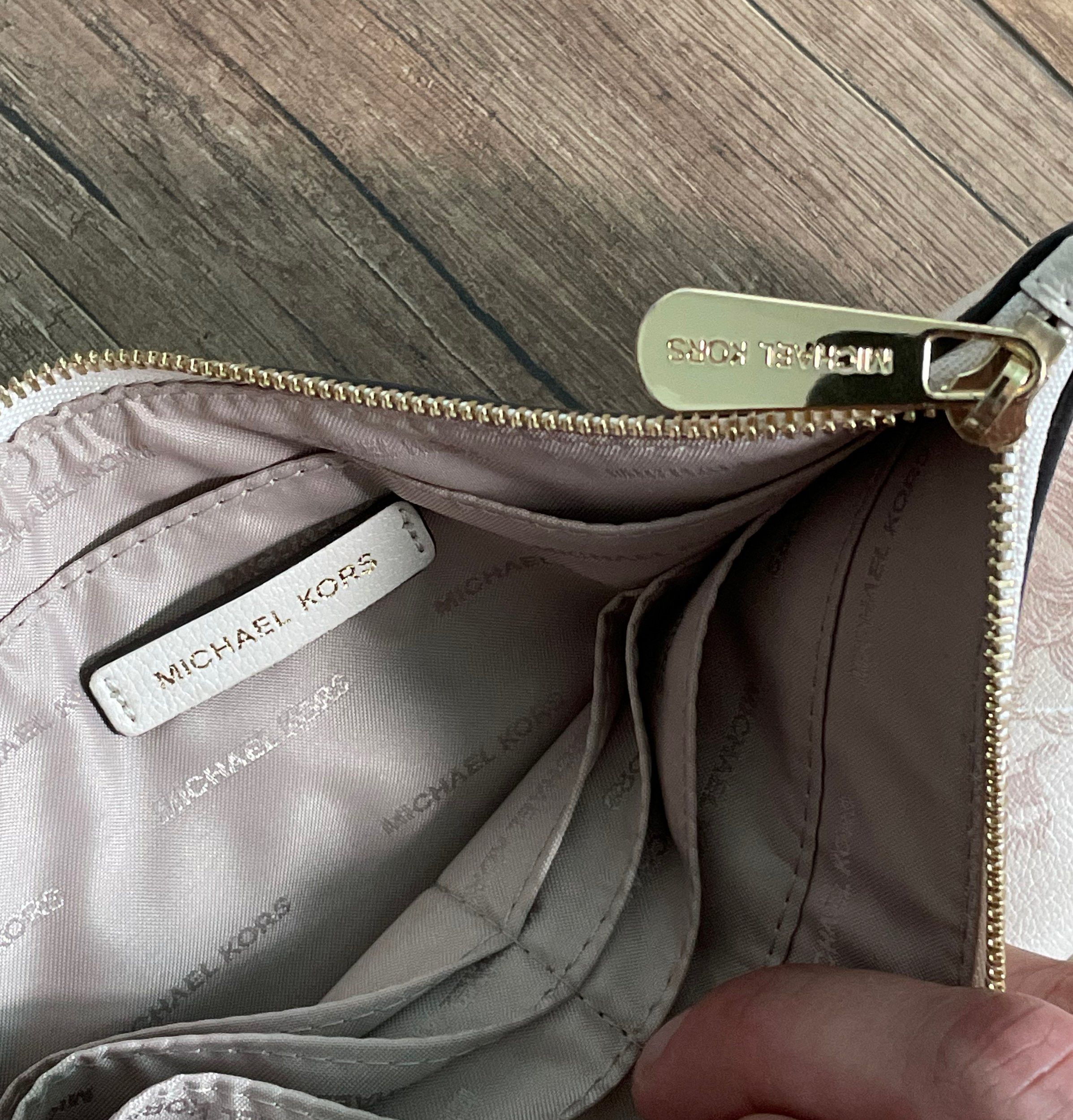 Michael Kors Michael Kors Taurus Zodiac Wristlet Pouch Beige Size ONE SIZE - 4 Thumbnail