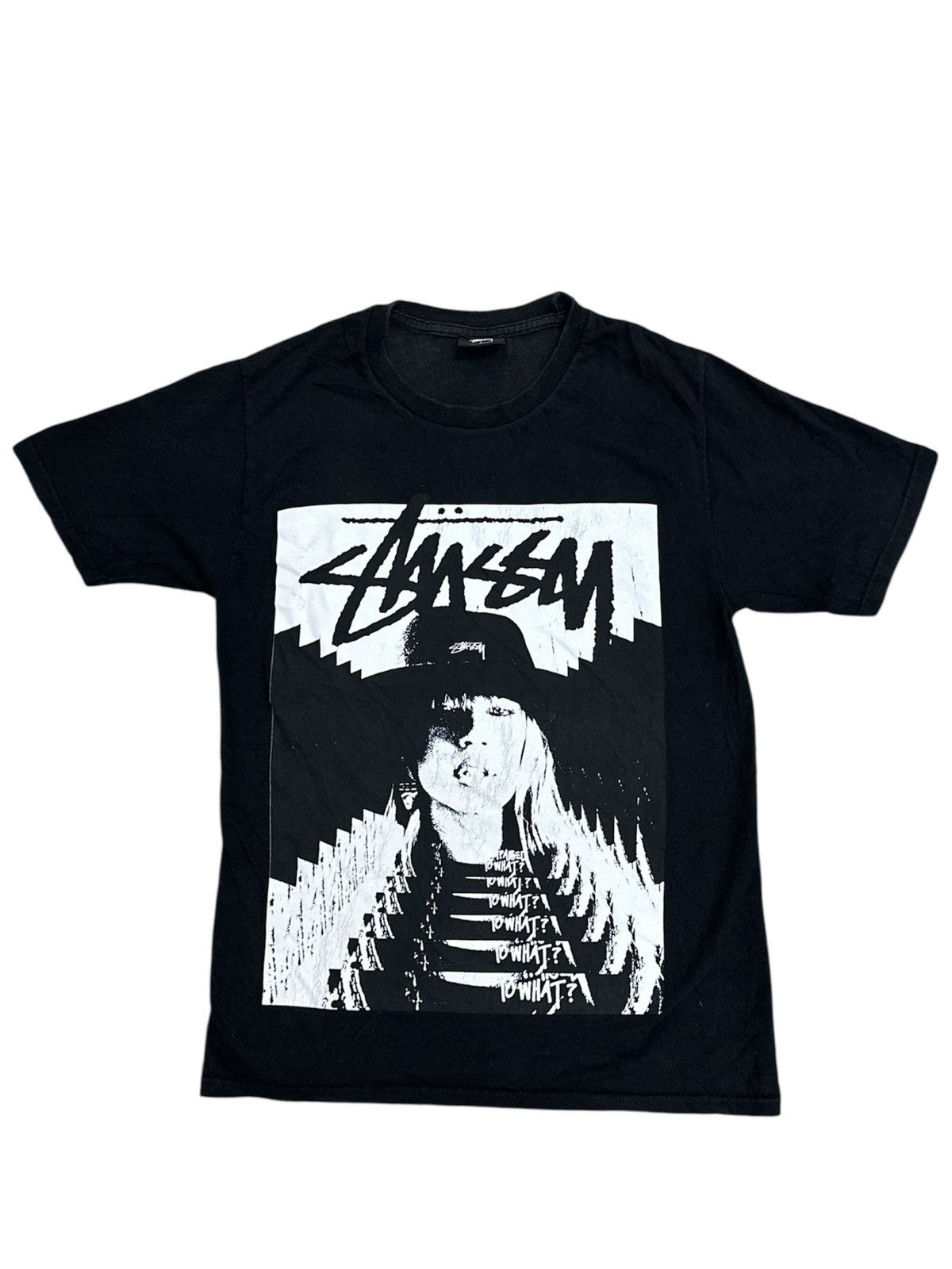 Stussy Stussy x Laura Tunnel Black T-Shirt Size US S / EU 44-46 / 1 - 1 Thumbnail