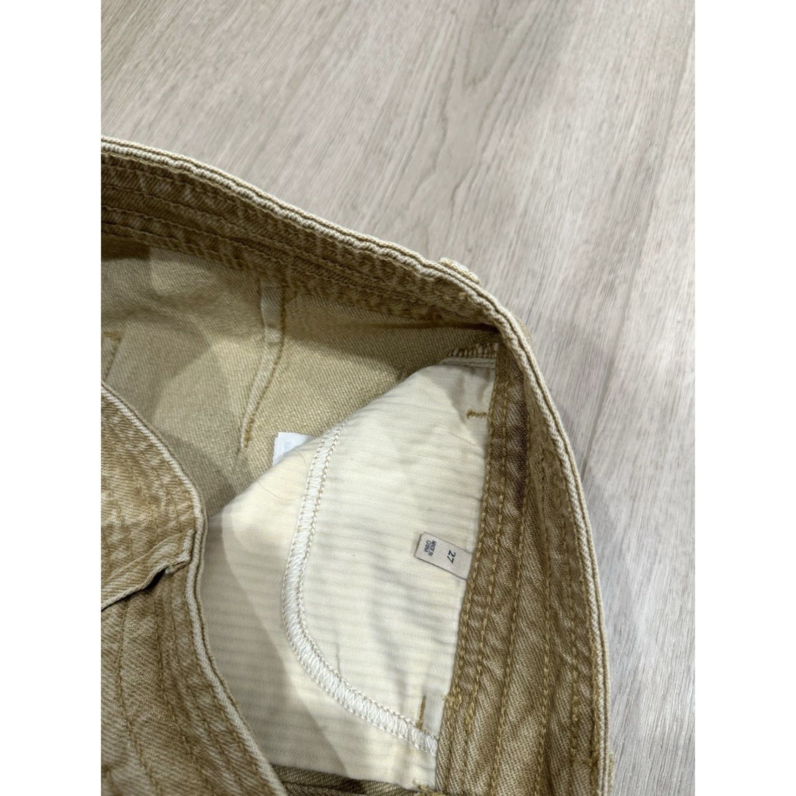 Faherty Faherty Women’s Pants in Gilded Sand Wash Wide Leg Stretch 27 Sand Womens Size 27" / US 4 / IT 40 - 6 Thumbnail