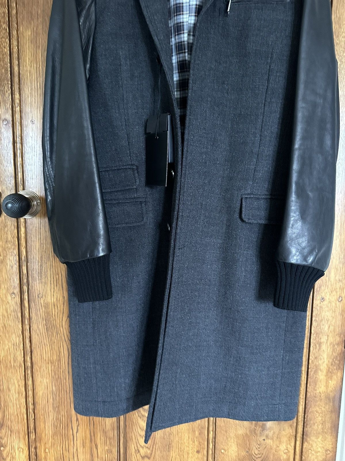 Dsquared2 FW11 Dsquared Dsquared2 leather sleeve long wool coat BNWT Size US M / EU 48-50 / 2 - 8 Thumbnail