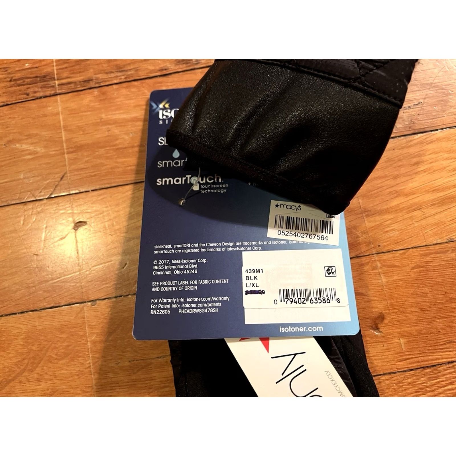 Vintage Isotoner Signature Sleek Heat Gloves Women’s L/XL Black Gloves Waterproof Winter Fall Adult Womens Size ONE SIZE - 4 Thumbnail