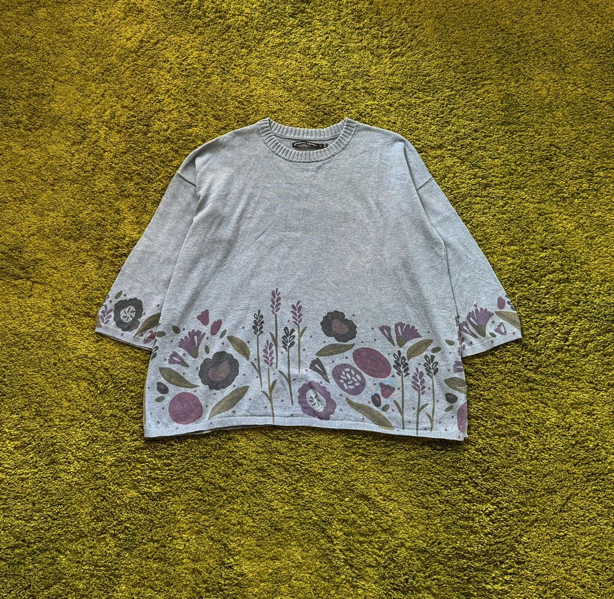 Gudrun Sjoden avant garde floral pattern sweater