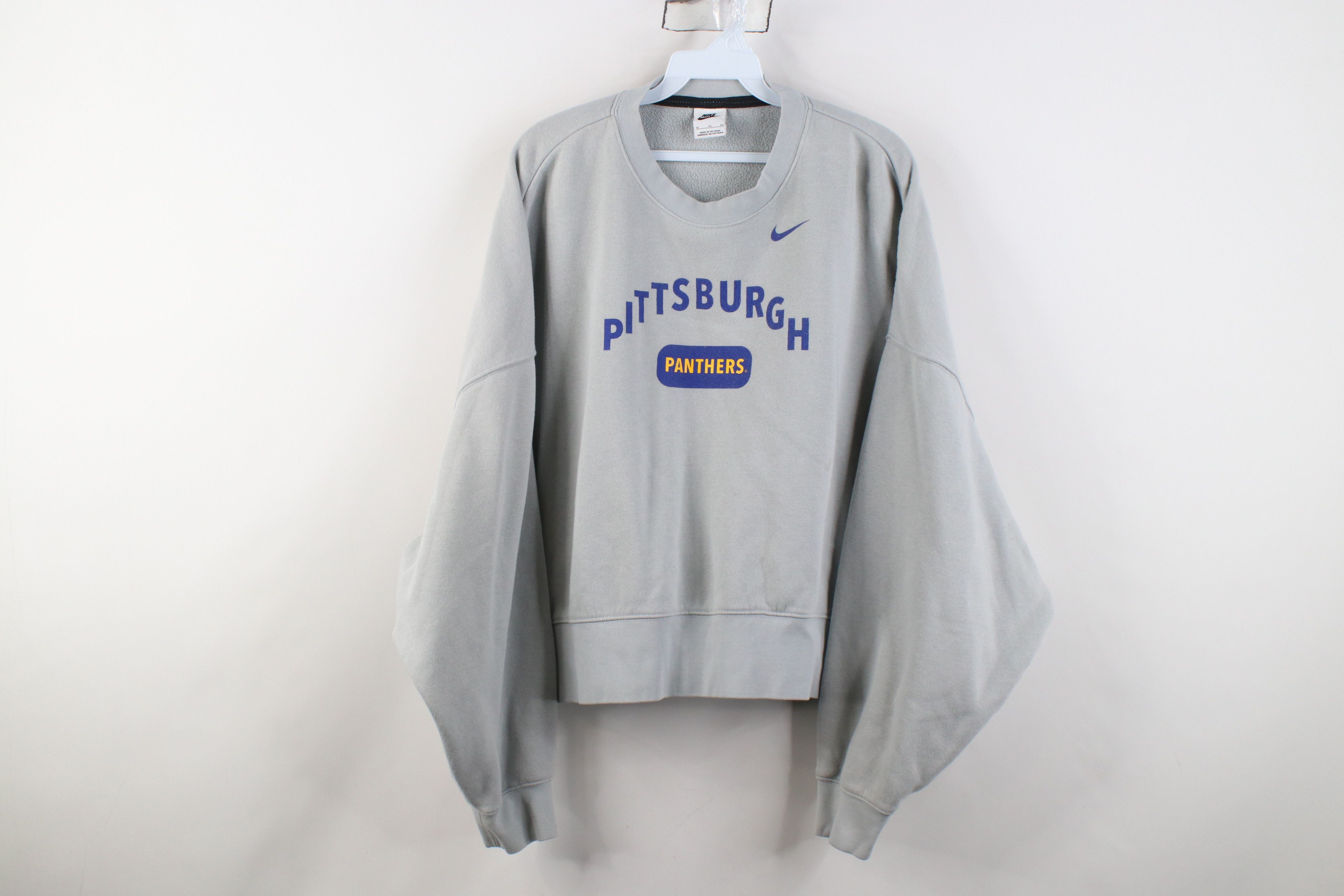 Nike Vintage Y2K Nike University of Pittsburgh Boxy Sweatshirt Size XL / US 12-14 / IT 48-50 - 1 Thumbnail