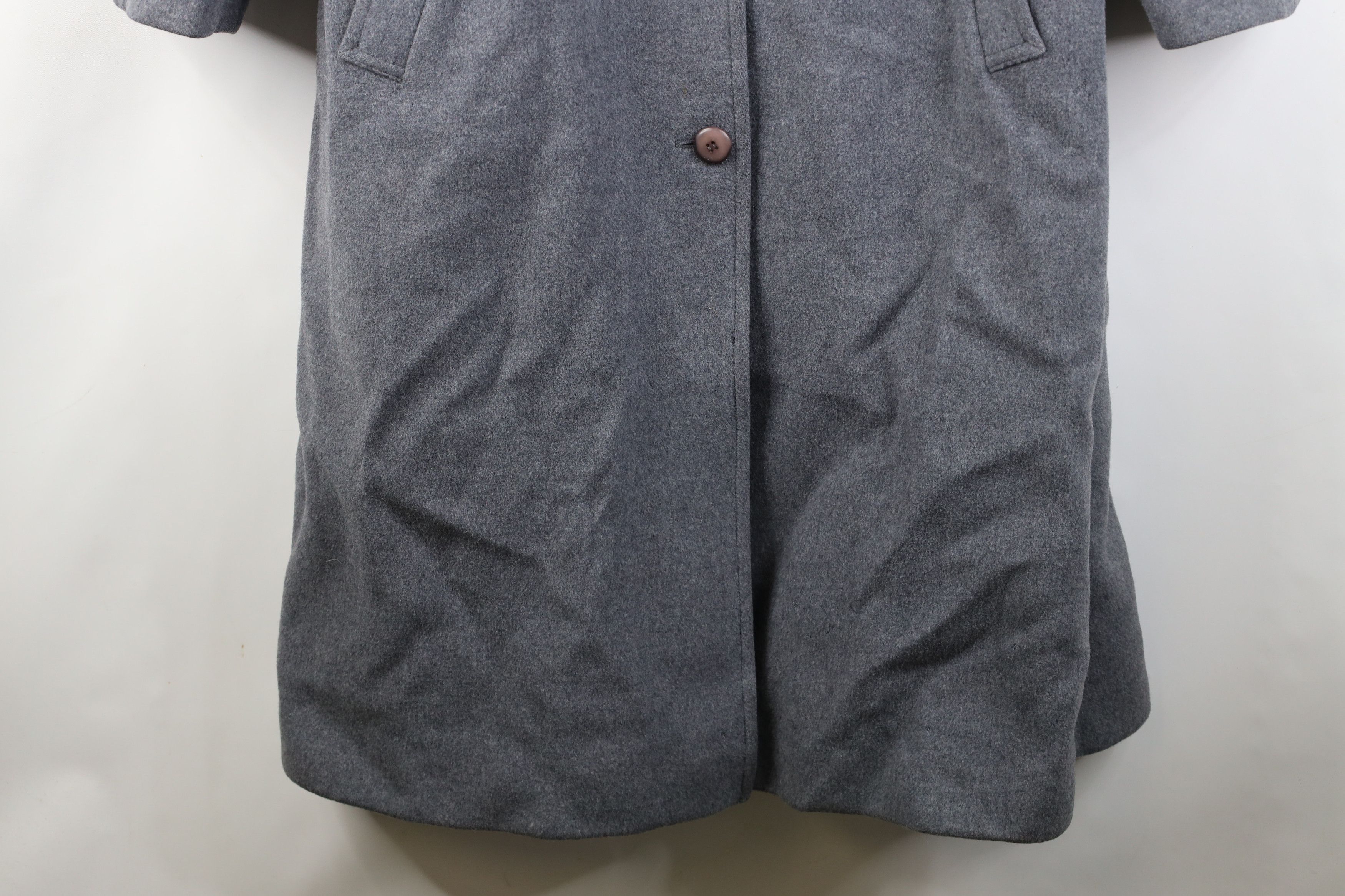 Pendleton Vintage 70s Pendleton Heavy Trench Coat Overcoat Gray USA Size XL / US 12-14 / IT 48-50 - 4 Thumbnail
