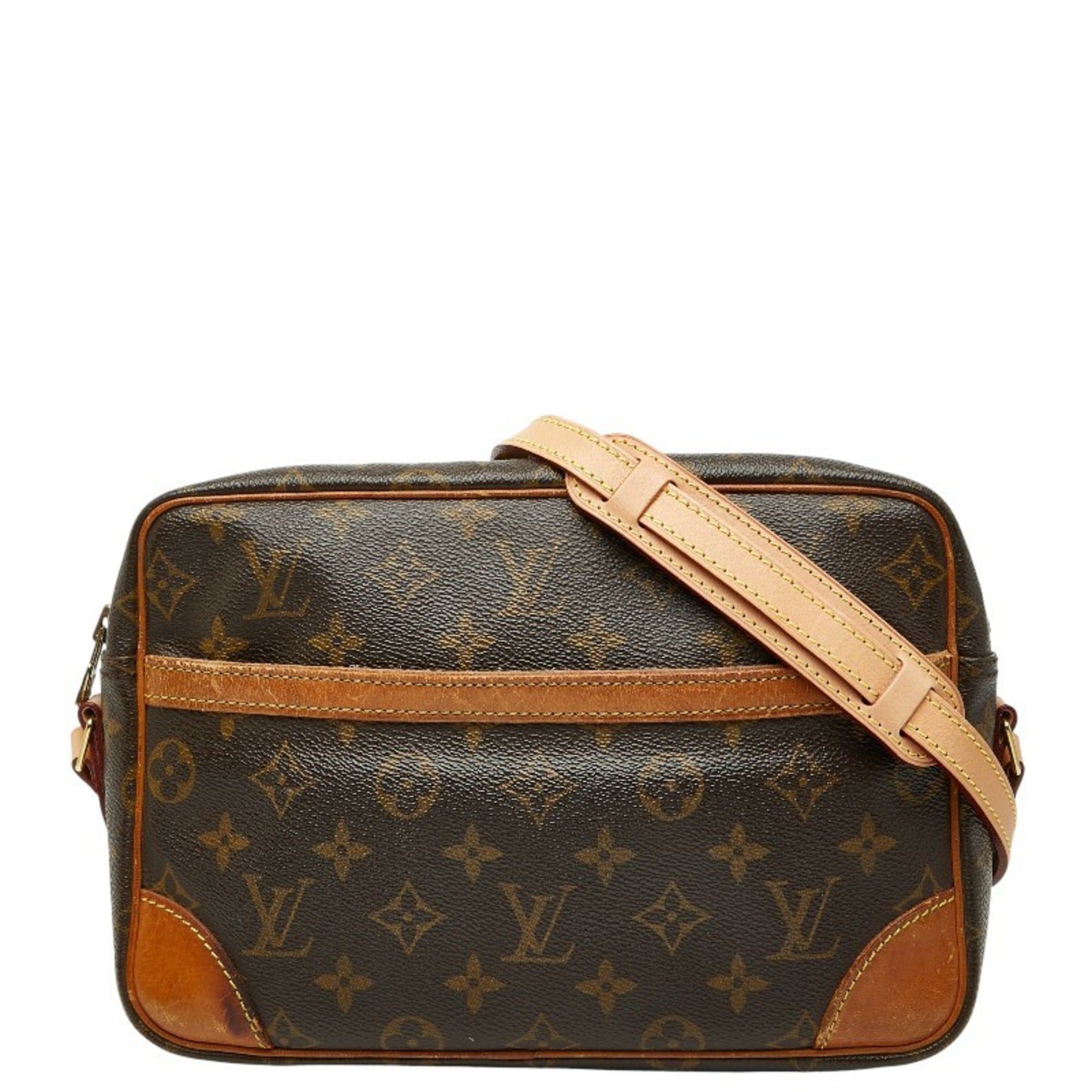 Louis Vuitton Monogram Trocadero 27 Crossbody Shoulder Bag M51274 Brown Leather Women's LOUIS VUITTON