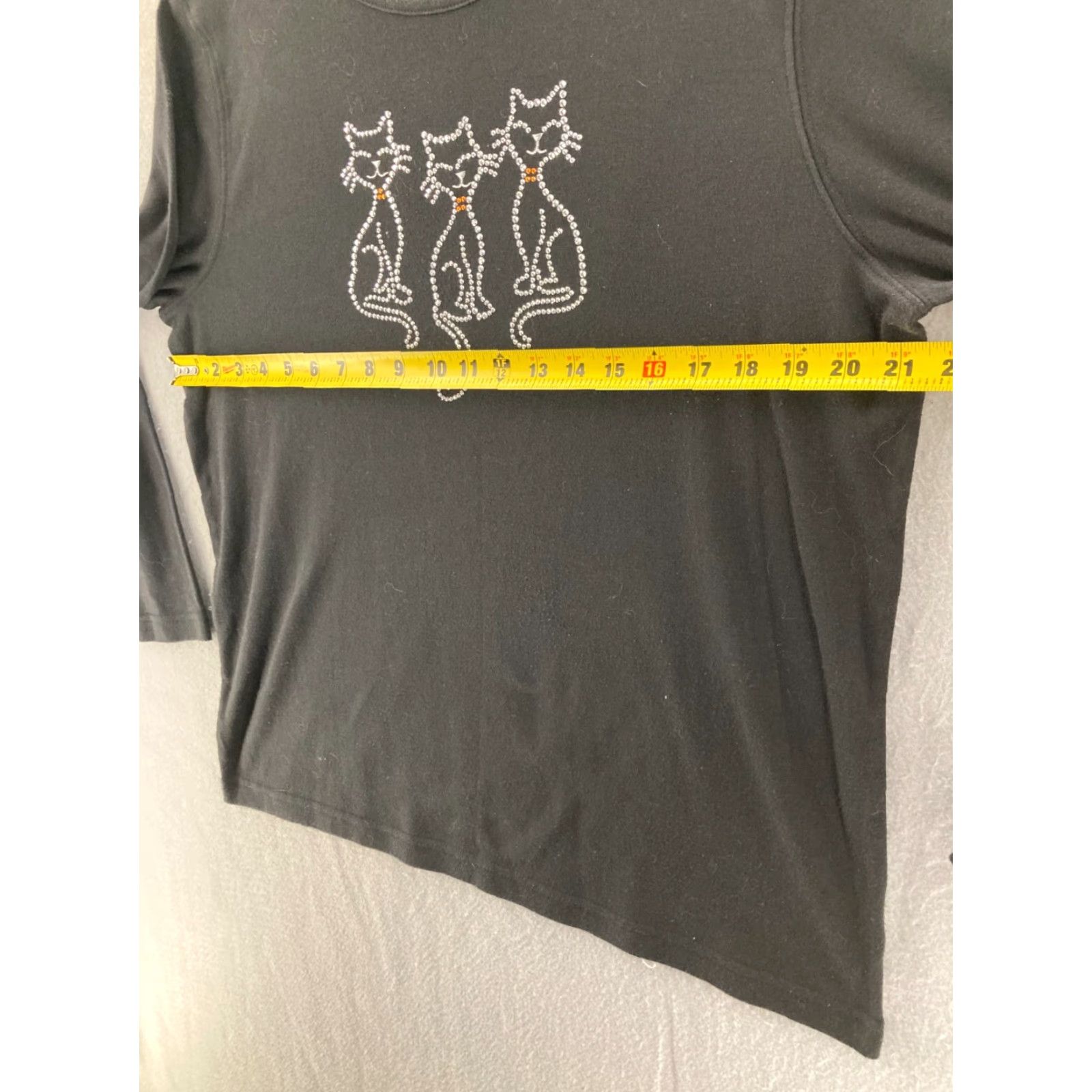 Vintage Studio Treat Shirt Womens XL Cats Embellished Size XL / US 12-14 / IT 48-50 - 2 Thumbnail