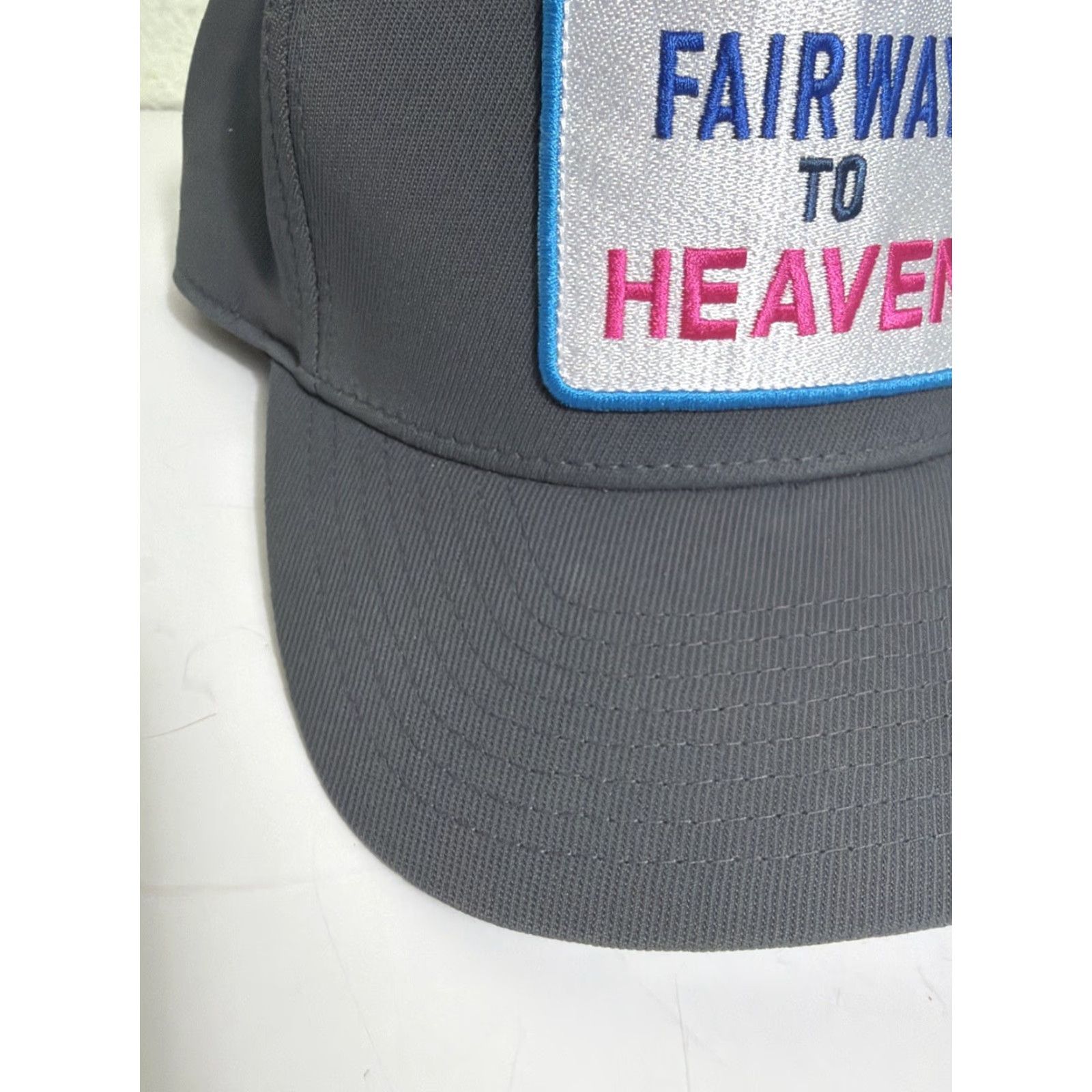 G/FORE G/FORE Hat Cap Snap Back Mens Gray Fairway To Heaven Embroidered Patch Golf Size ONE SIZE - 3 Thumbnail
