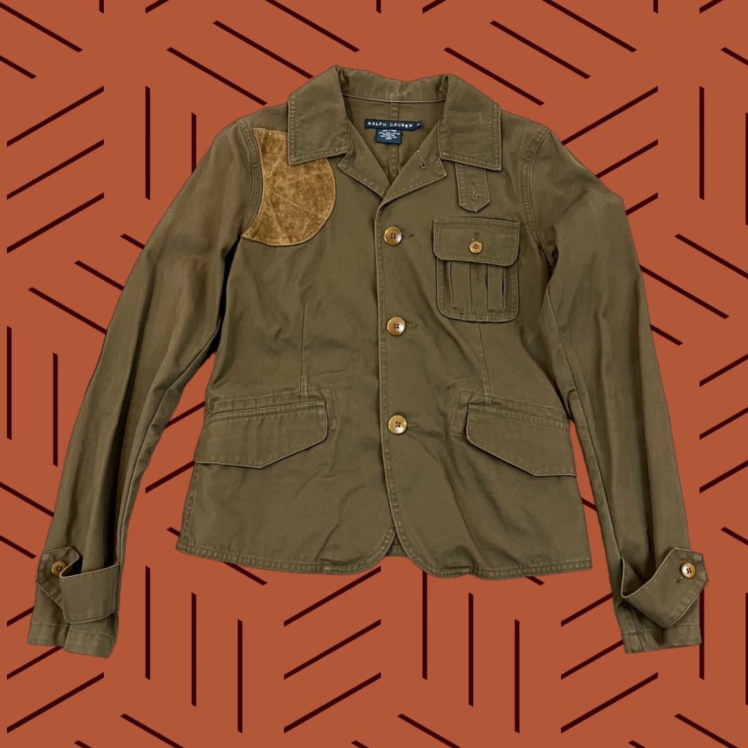 Ralph Lauren VINTAGE Ralph Lauren Jacket Women’s Size 4 Brown Calf Suede Equestrian Riding Shooting Casual Designer Size S / US 4 / IT 40 - 1 Thumbnail