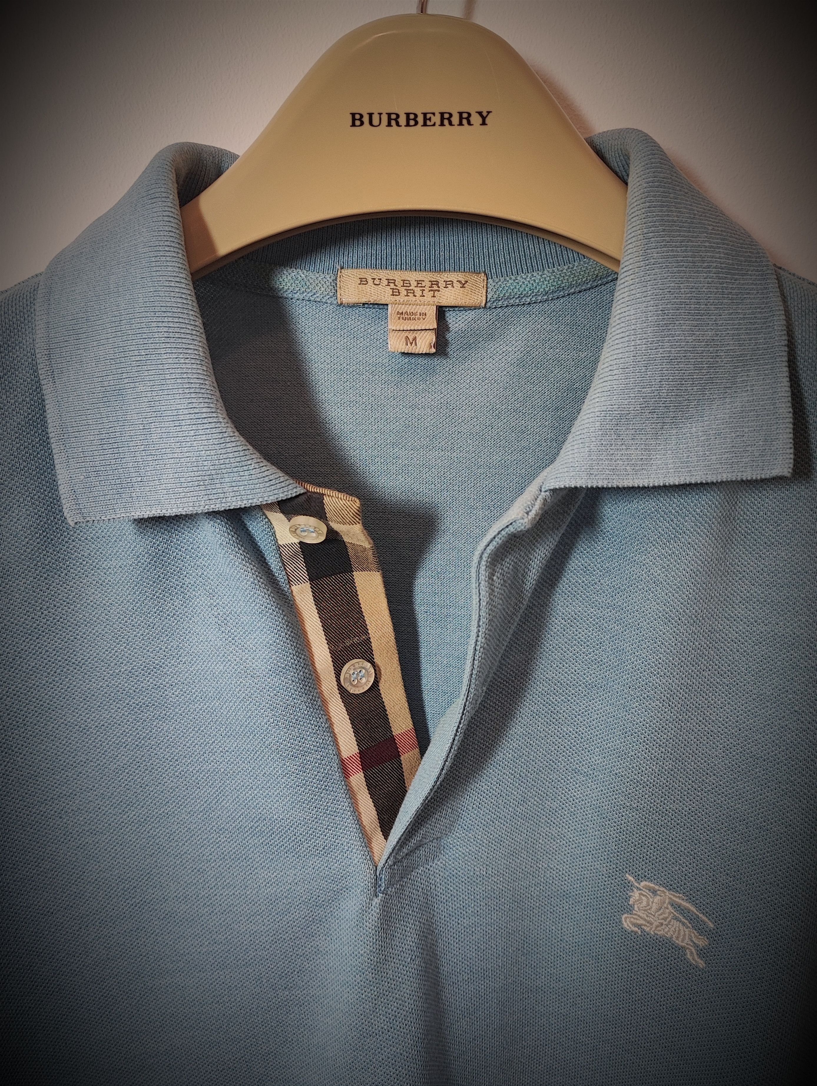 Burberry 🔥 Burberry Polo size L Blue 🔥 Size US M / EU 48-50 / 2 - 1 Thumbnail
