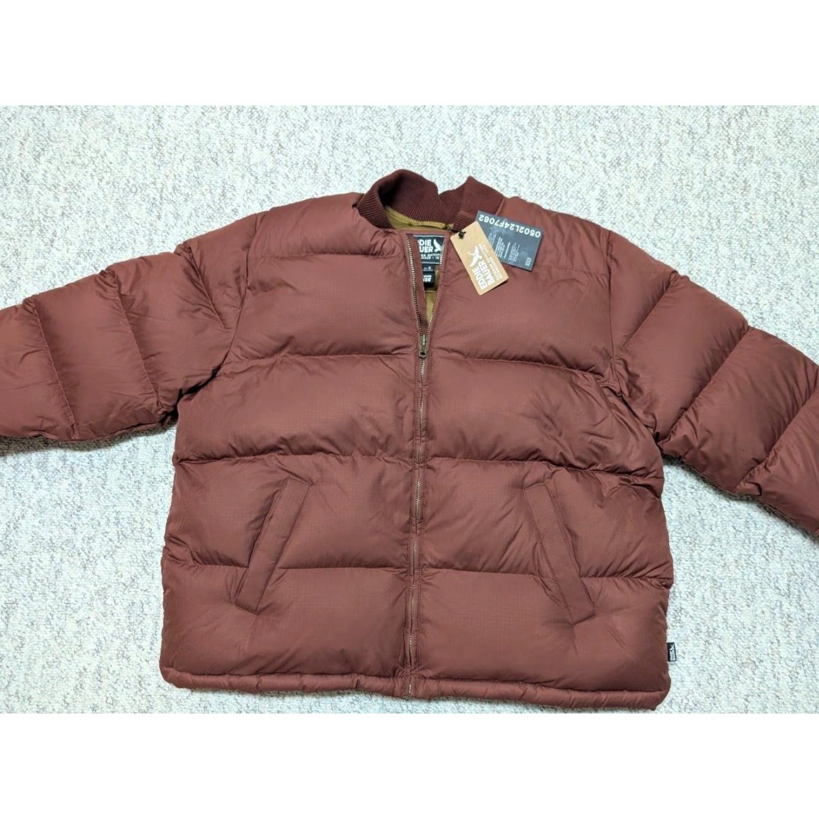 Eddie Bauer VINTAGE Eddie Bauer Puffer Jacket XL Goose Down Mahogany 650 Down Men's Zip Solid Breathing Down Fill Size US XL / EU 56 / 4 - 3 Thumbnail
