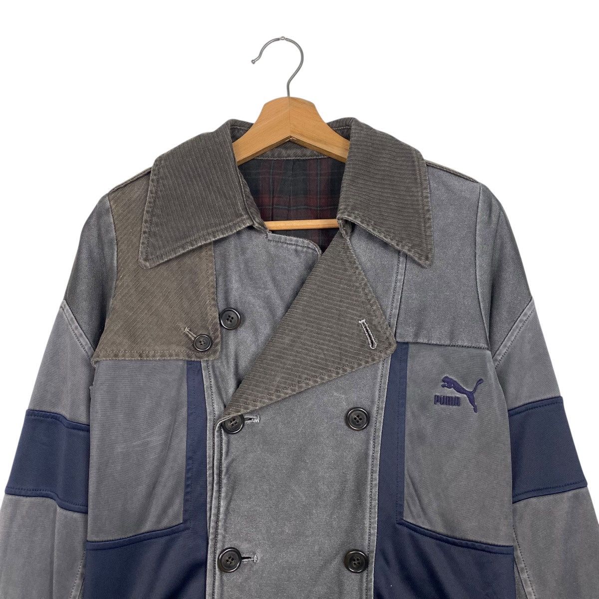 Japanese Brand × Puma Puma double breasted jacket coat Size US S / EU 44-46 / 1 - 2 Thumbnail