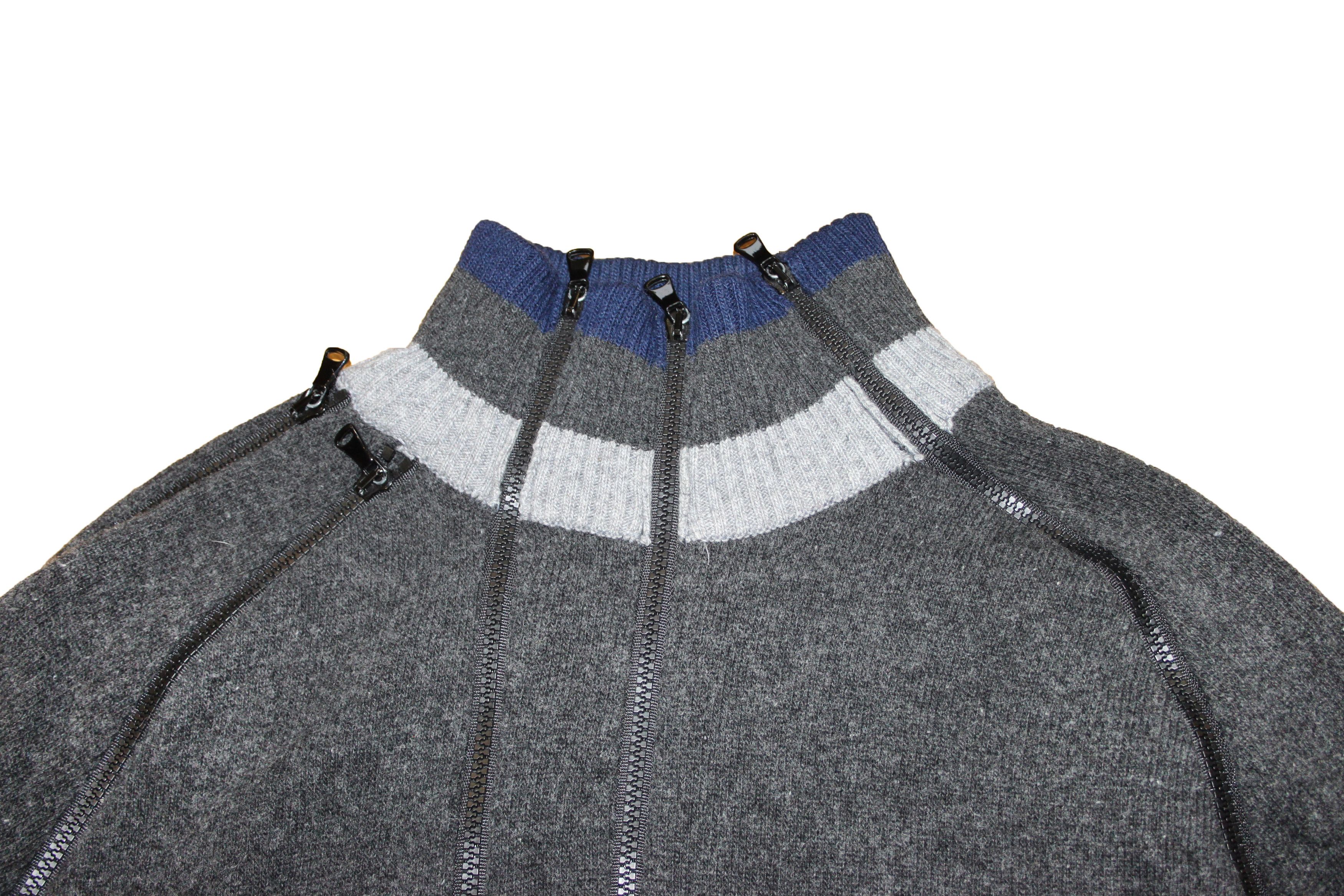 Dolce & Gabbana Dolce Gabbana Multi Zip Knit Sweater Size US M / EU 48-50 / 2 - 4 Thumbnail