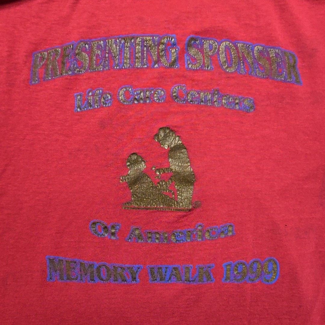 Hanes Vintage Life Care Center Memory Walk Faded Distressed Tee L Size US L / EU 52-54 / 3 - 2 Thumbnail