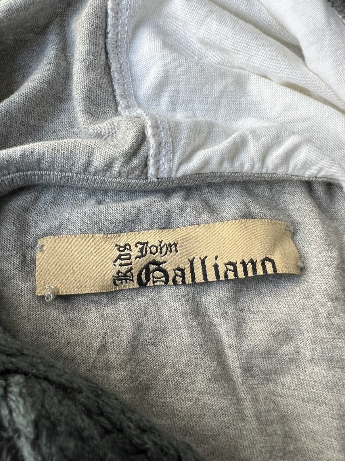John Galliano John Galliano Gazette Newspaper Print Hybrid Knit Hoodie Size US S / EU 44-46 / 1 - 9 Thumbnail