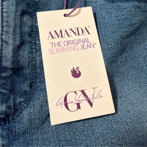Gloria Vanderbilt Gloria Vanderbilt Classic Straight Leg Amanda Blue Jeans 10 Size 30" / US 8 / IT 44 - 3 Thumbnail