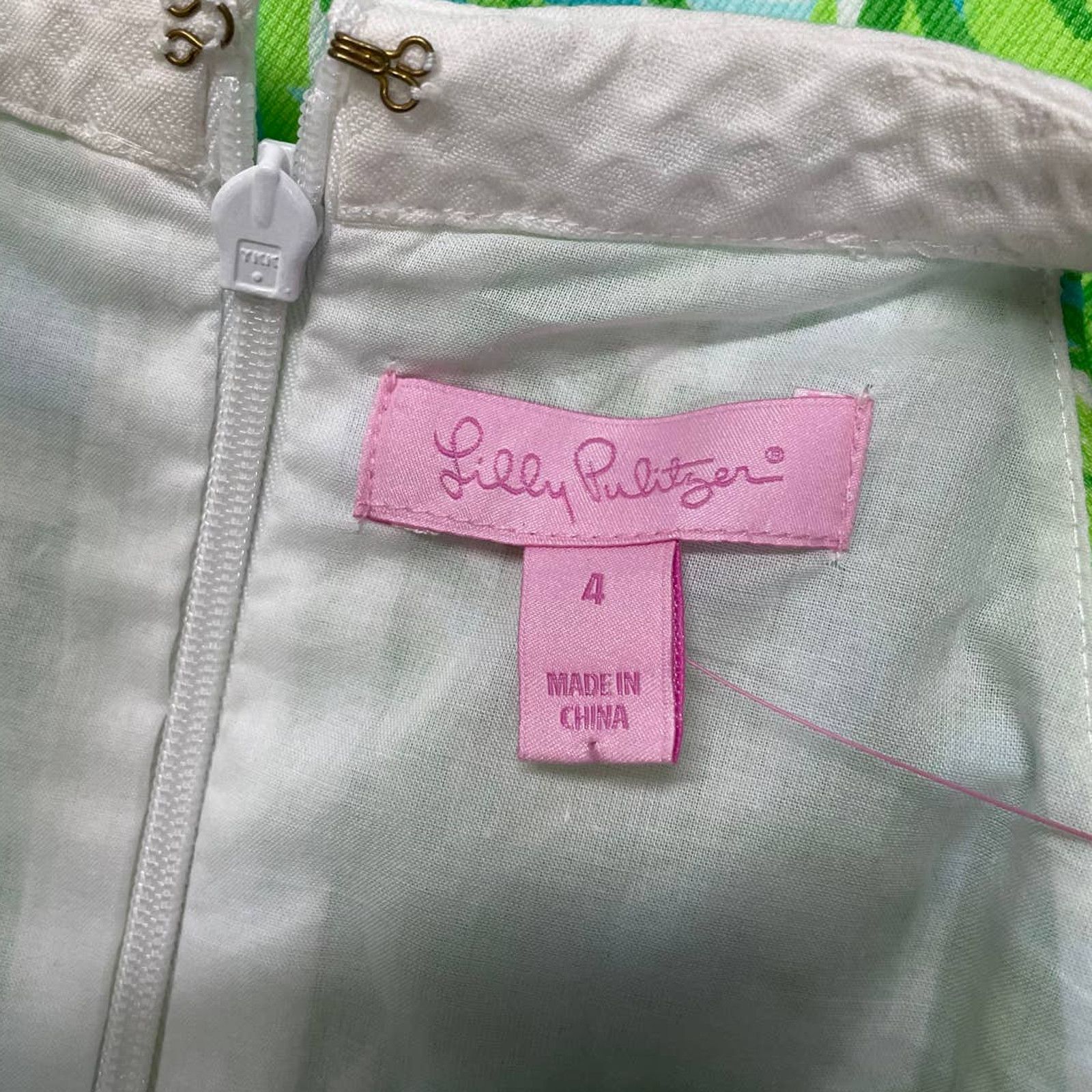 Lilly Pulitzer NWT Lilly Pulitzer Fresh Citrus Green Parrot Sheath Dress Size S / US 4 / IT 40 - 7 Thumbnail