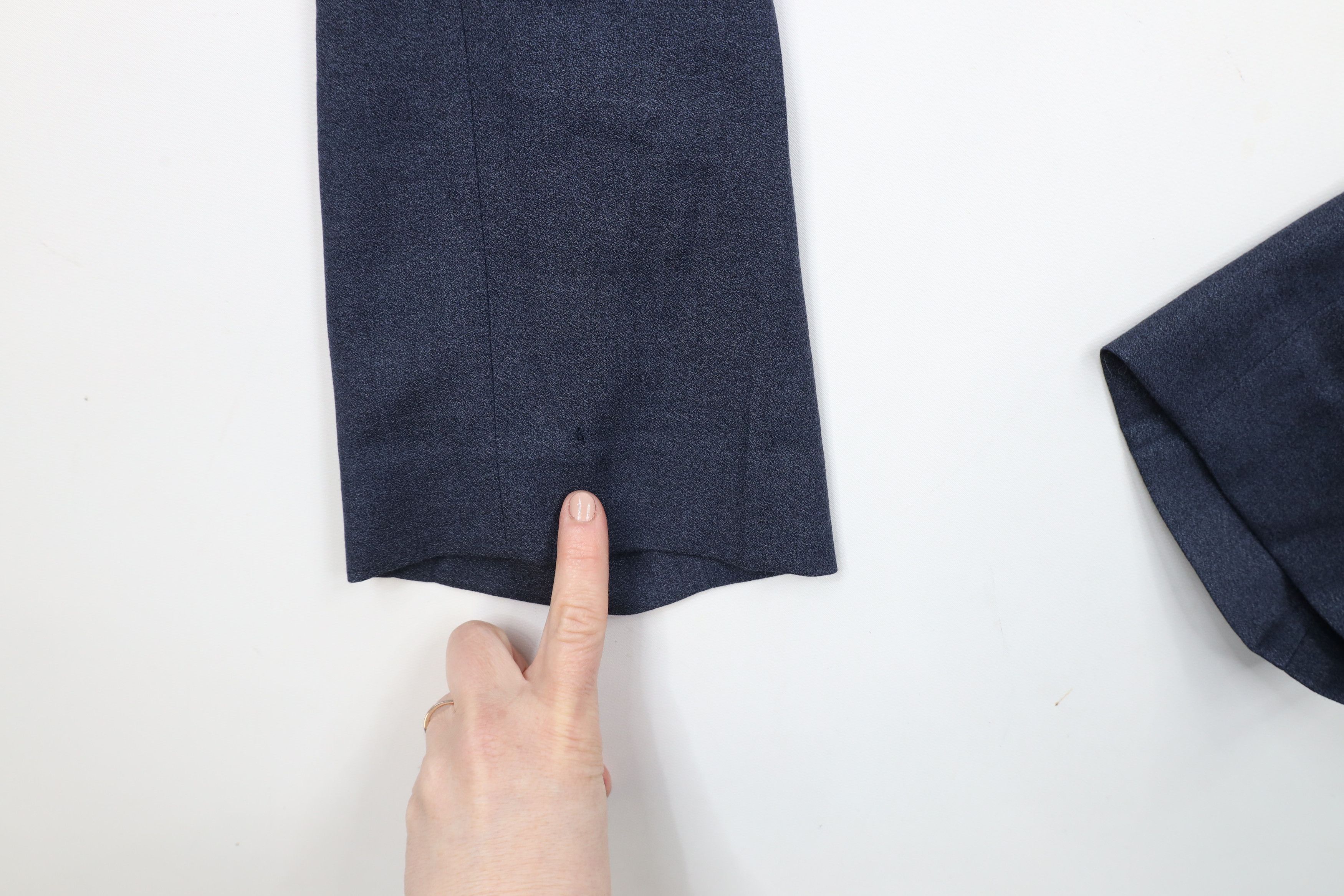 Express × Vintage Express Slim Fit Wool Chinos Chino Pants Trousers Blue Size US 31 - 6 Thumbnail