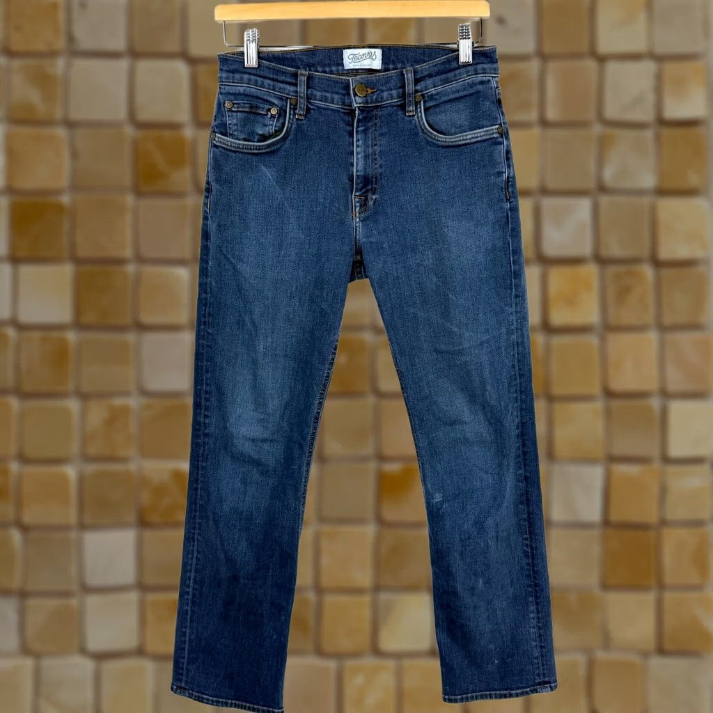 Tecovas Tecovas Jeans 28x28.5 Blue Denim Straight Leg Regular 5-Pocket Mens Jeans Size US 28 / EU 44 - 1 Thumbnail