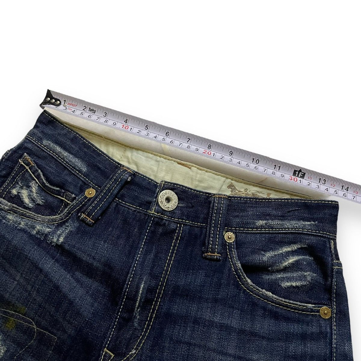 Samurai Jeans ORIGINAL LEVIS 505 BORO BORO KAPITAL DESIGN (28×37) Size US 28 / EU 44 - 11 Thumbnail