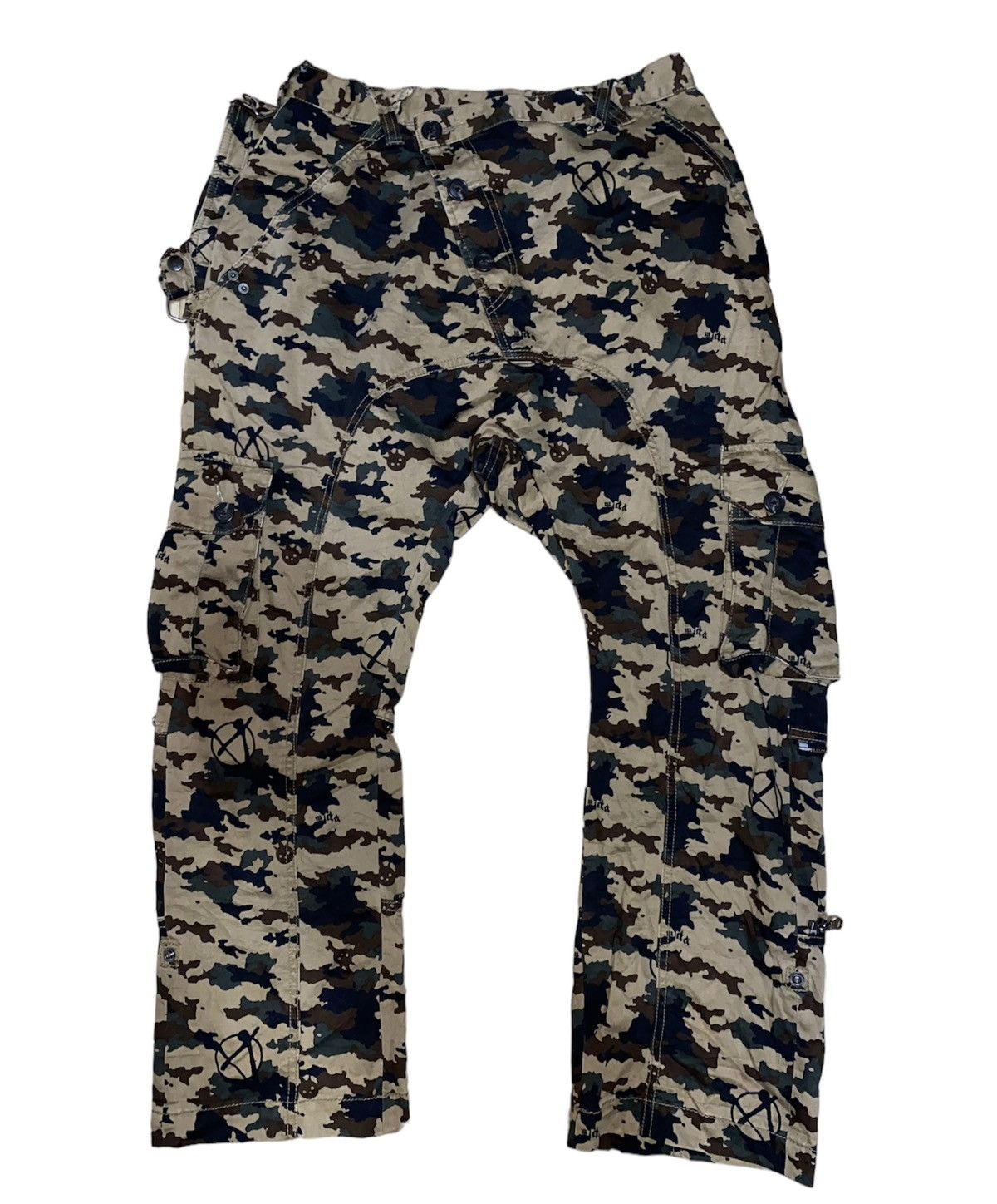 image of Ppfm Anarchy Camo Pants in Brown, Men's (Size 30)