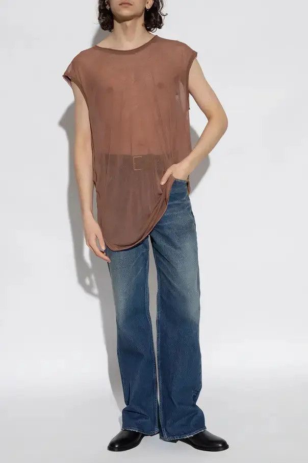 Saint Laurent Paris o1bcso1str1124 T-Shirt in Brown Size US XXL / EU 58 / 5 - 5 Thumbnail