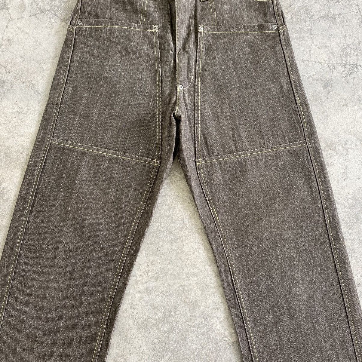 Japanese Brand Vintage Bivouac Japan Double knee HBT Workwear Denim Size US 32 / EU 48 - 4 Thumbnail