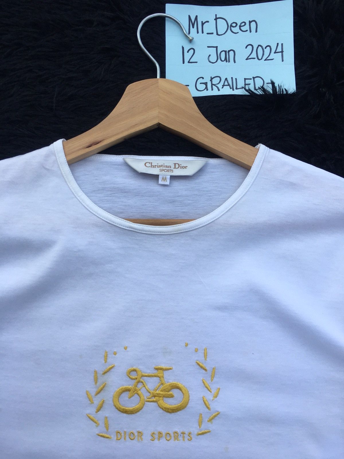 Christian Dior Monsieur Rare Vintage Christian Dior Spellout Tshirt Size M / US 6-8 / IT 42-44 - 7 Thumbnail