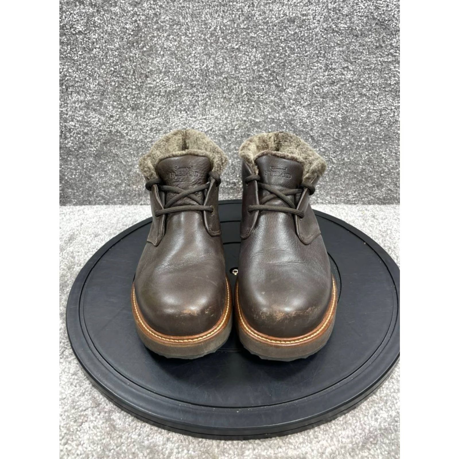 Vintage Samuel Hubbard Boot 7.5 M Winter's Day Brown Leather Shearling Lined Chukka Mens Size US 7.5 / EU 40-41 - 4 Thumbnail