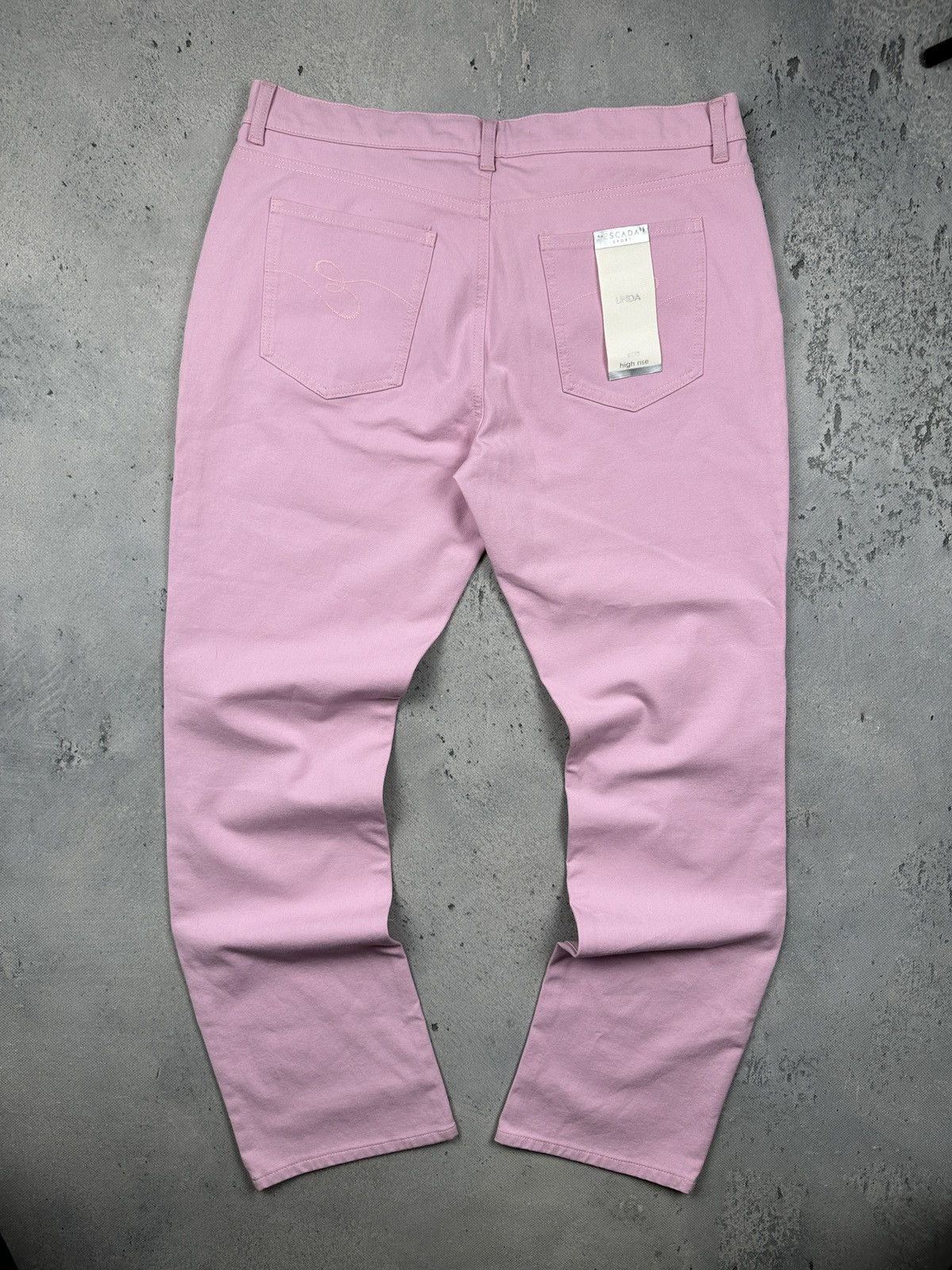 Escada Sport Escada Sport Linda Slim High Rise Pink Jeans Cream Rose Lux Size 36" / US 14 / IT 50 - 2 Thumbnail
