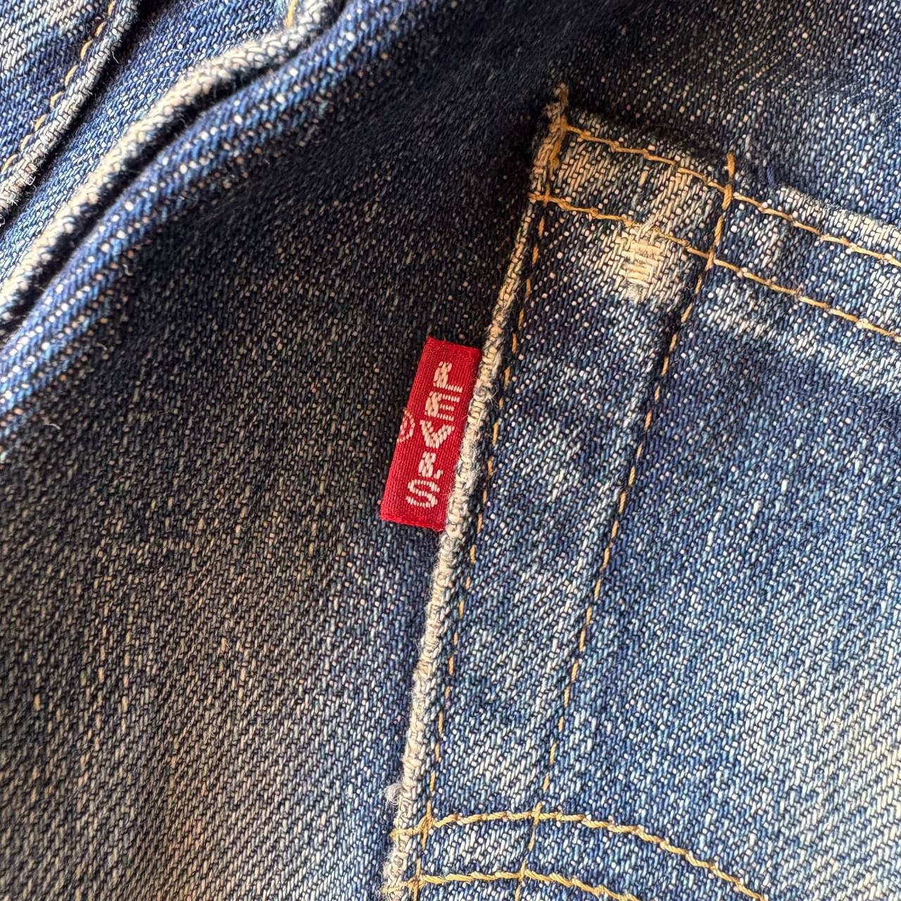 Levi's Vintage Clothing Levi’s 503B Big E Selvedge Distress Vintage Dark Blue Pants Size US 29 - 15 Thumbnail