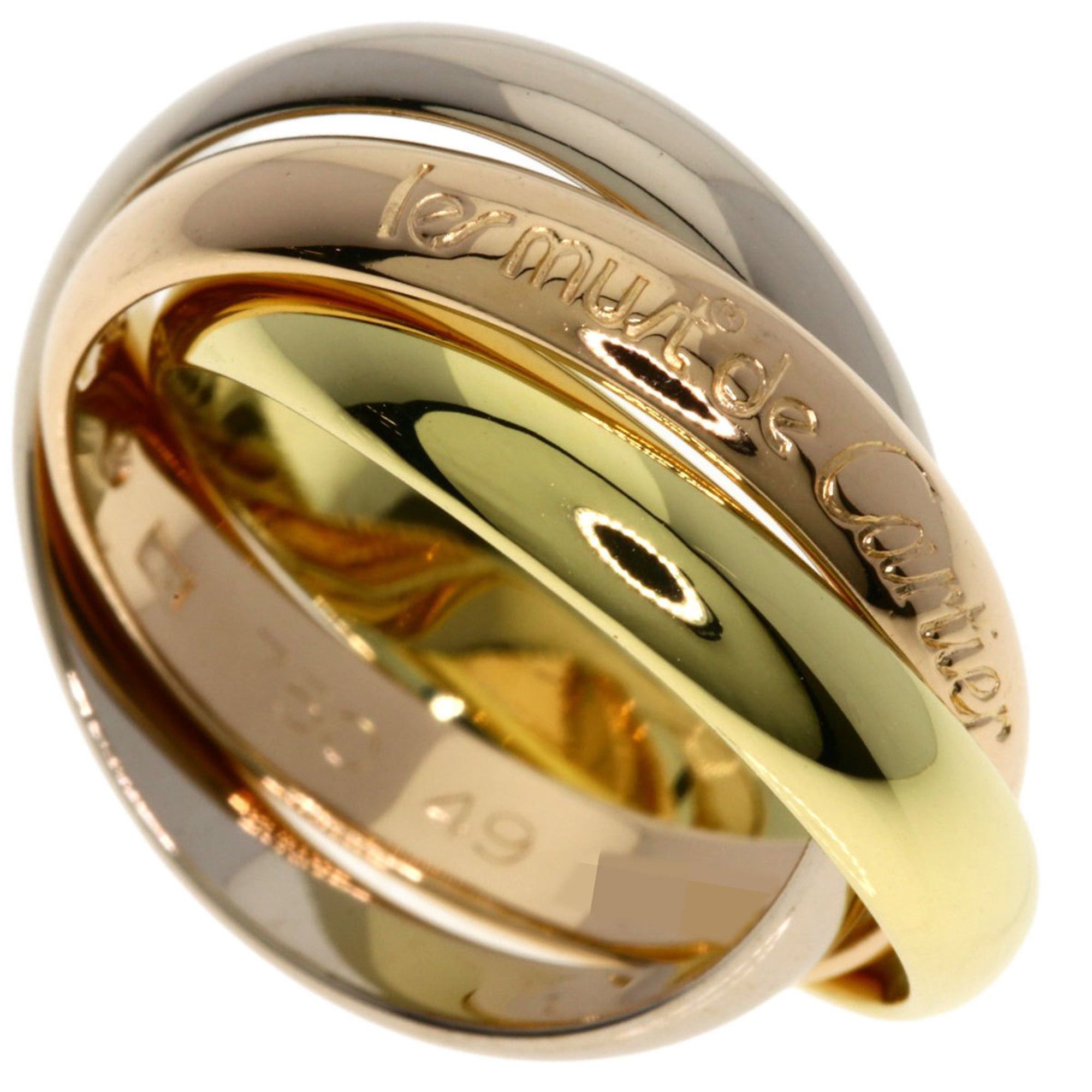 Cartier Cartier Trinity #49 Ring, 18K Yellow Gold/18KWG/18KPG, Women's Size ONE SIZE - 1 Thumbnail