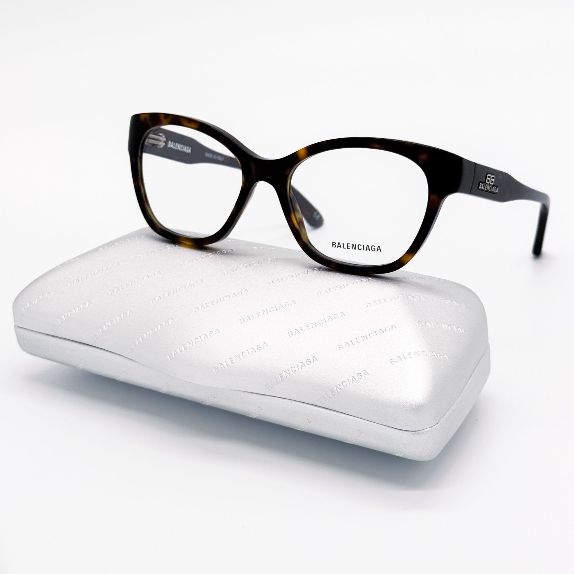 Balenciaga NEW BALENCIAGA EYEGLASSES BB0213O 002 ROUND HAVANA WOMEN EYE Size ONE SIZE - 1 Thumbnail