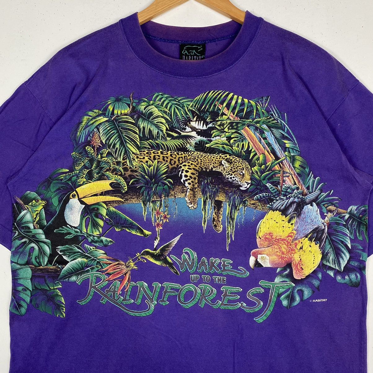 Habitat × Vintage VINTAGE HABITAT WAKE UP TO THE RAINFOREST MIRROR PRINTED TEE Size US M / EU 48-50 / 2 - 3 Thumbnail