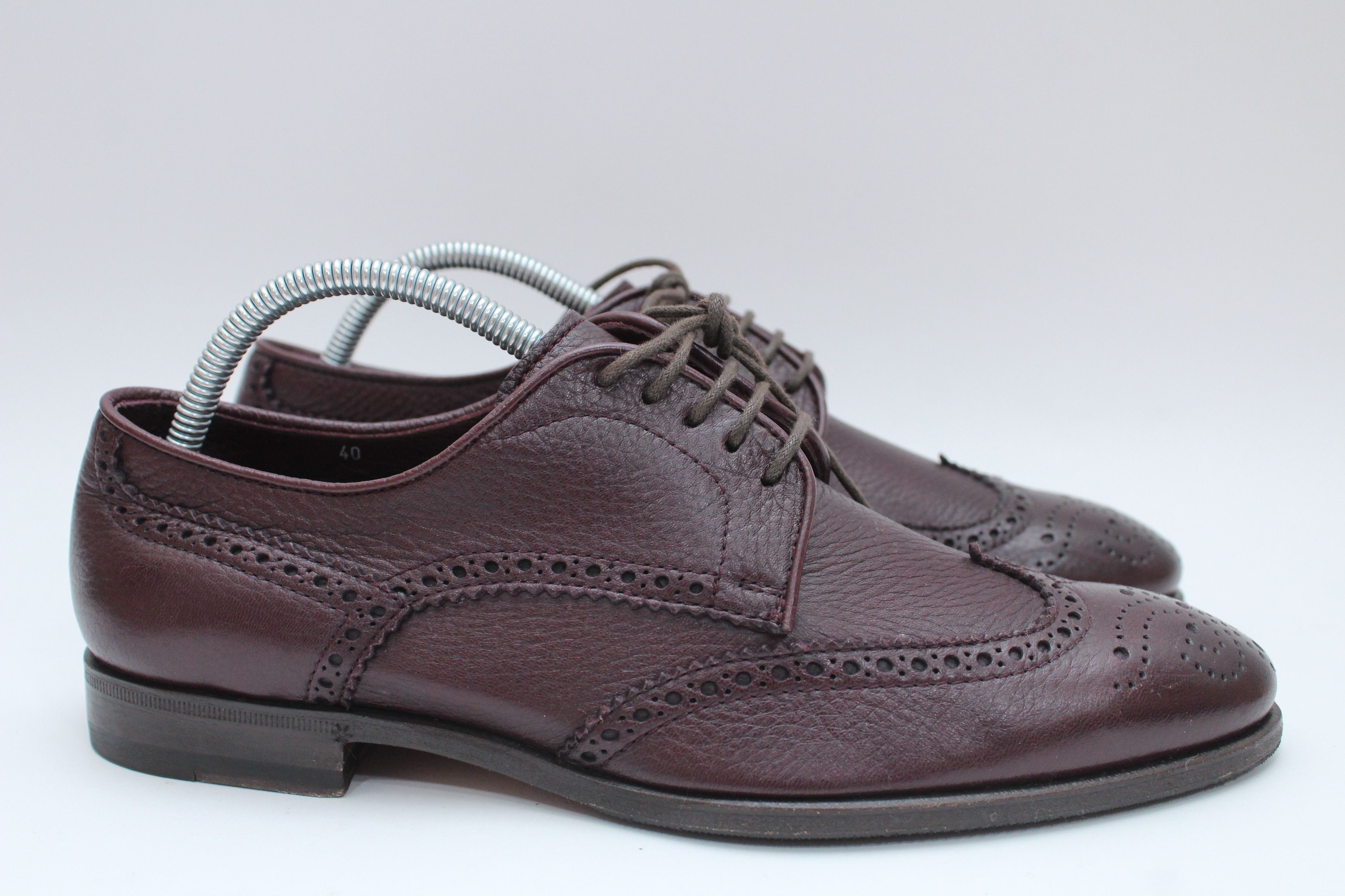 Leather HDSN Baracco Casual Leather Shoes Size 40 Made In Italy Size US 7 / EU 40 - 11 Thumbnail