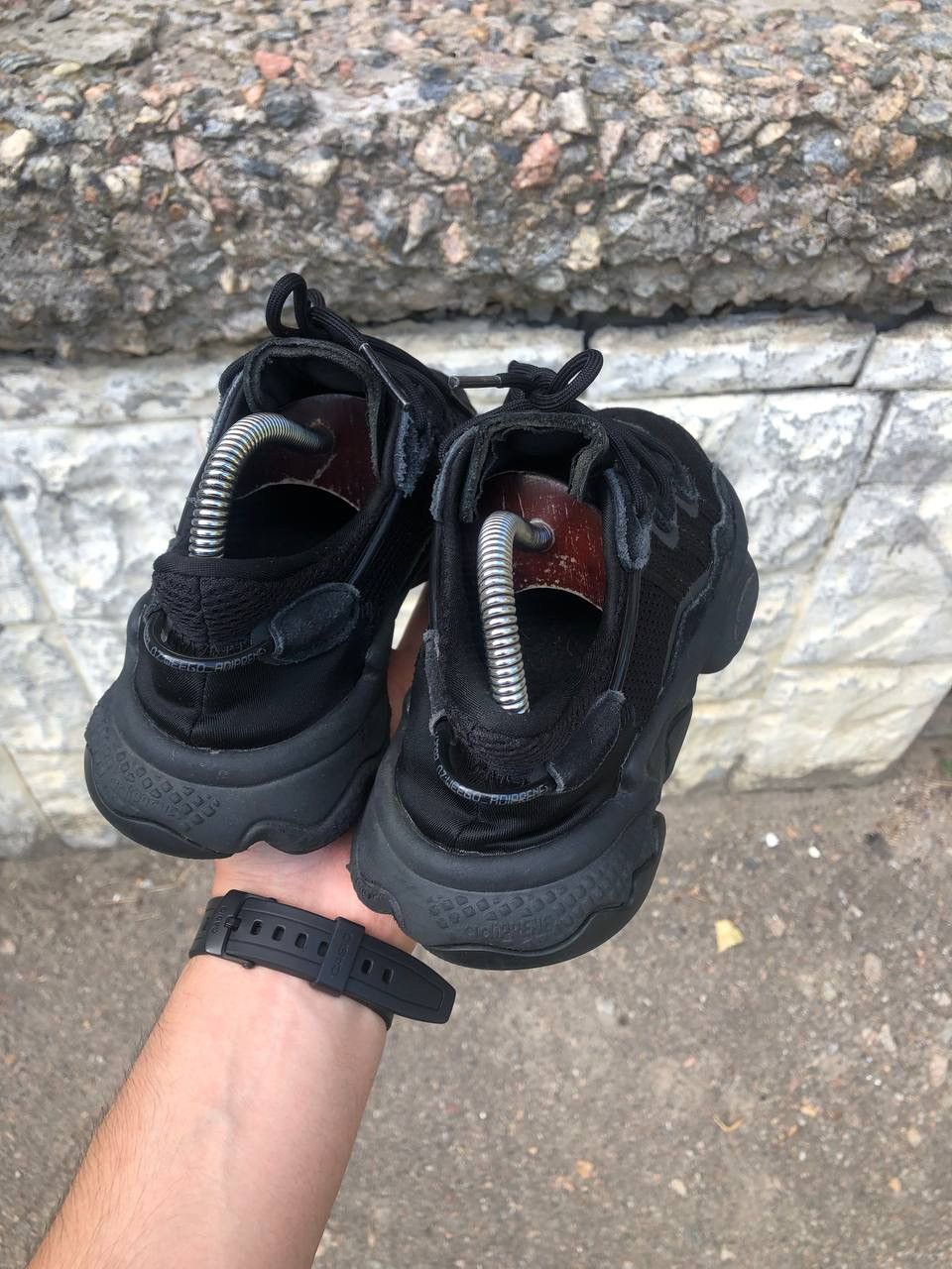 Adidas × Vintage VERY RARE ADIDAS OZWEEGO FUL BLACK SNEAKERS JAPAN STYLE Y2K Size US 4 / IT 34 - 11 Thumbnail
