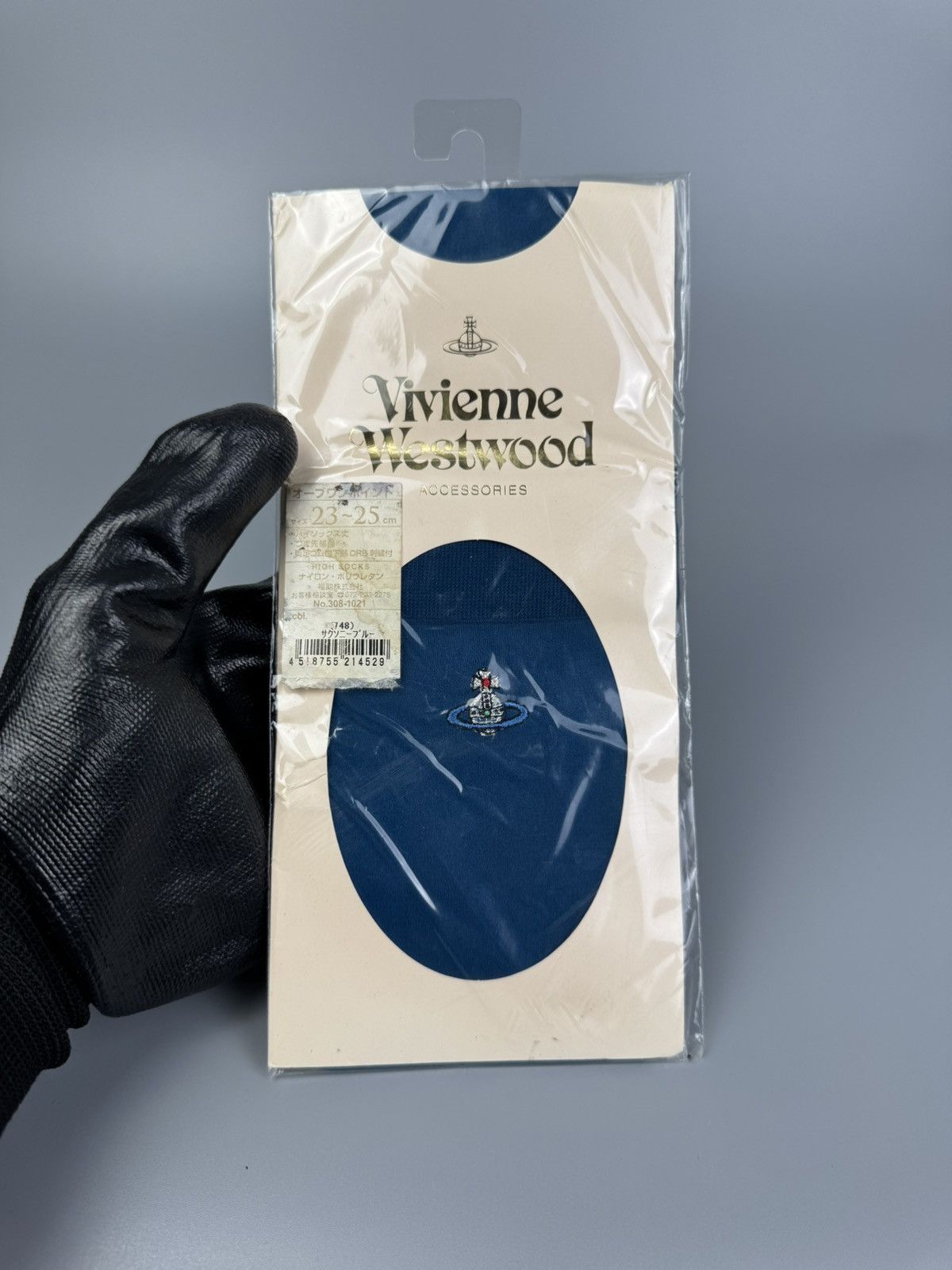 Vivienne Westwood Vivienne Westwood - Silver Orb Logo Embroidered - High Socks Size ONE SIZE - 1 Thumbnail