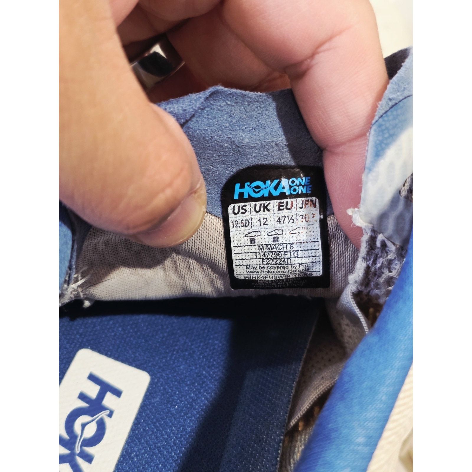 Hoka Hoka Mach 6 Men's Size 12.5 Lightweight Cushioned Running Size US 12.5 / EU 45-46 - 7 Thumbnail