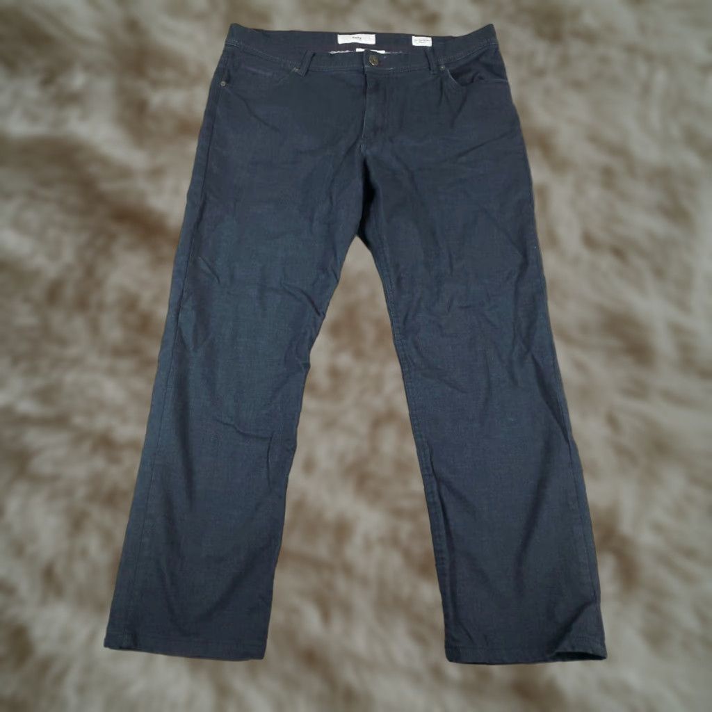 BRAX Mens Brax Cooper Blue Straight Leg 36x28 Denim Jeans Pants Size US 36 / EU 52 - 1 Thumbnail